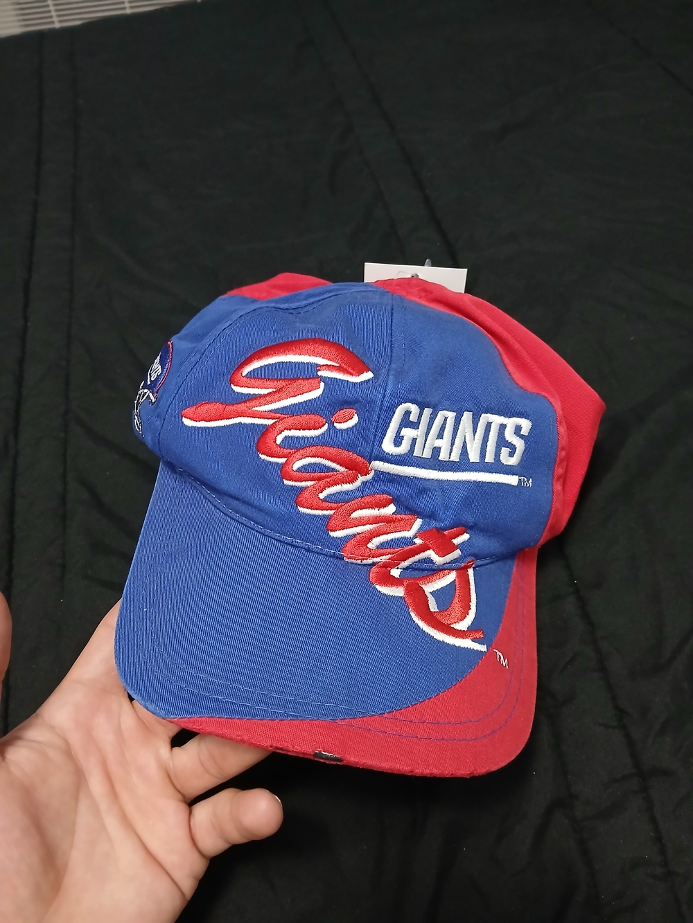 Two-Tone Blue & Red Baseball Cap